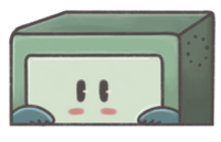 Peeking BMO Sticker 3" x 1.8" in