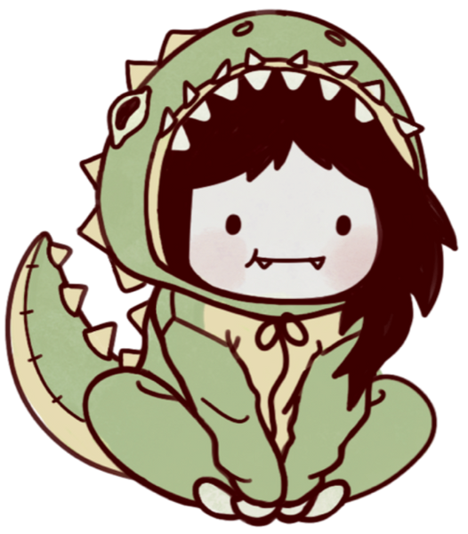 Dino Marcie Sticker 3" by 3.4" in by @cerogov