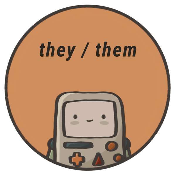 They/Them Sticker 3" by 3"